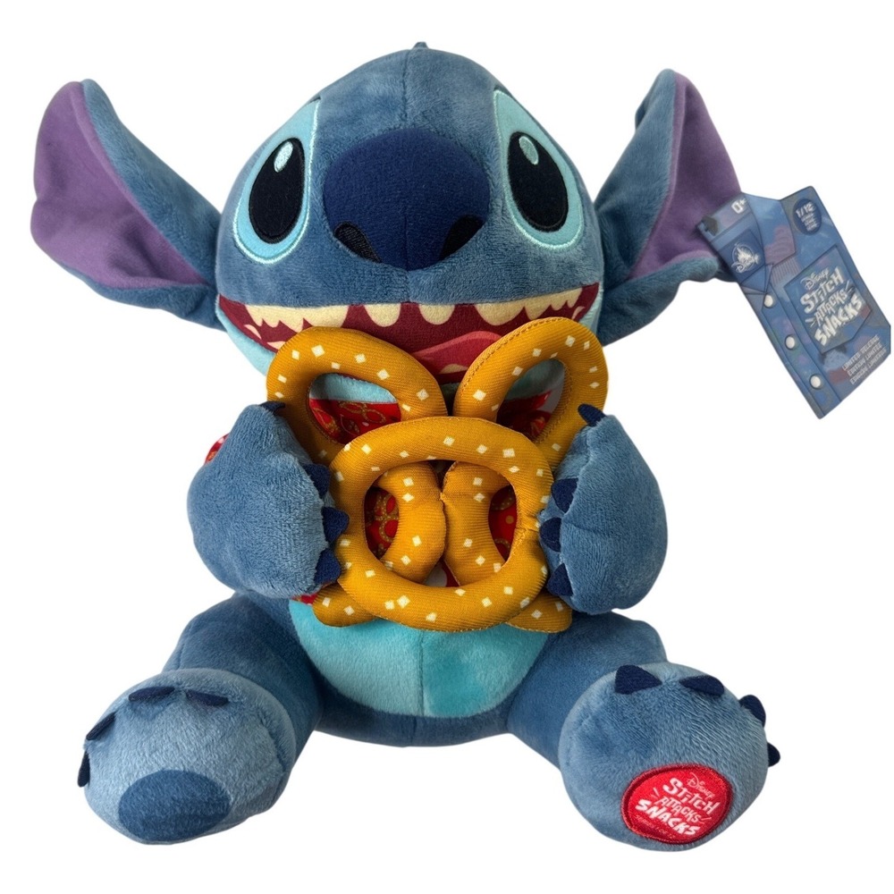 Disney Stitch Attacks Snacks Pretzel Plush Series 1/12 Limited Release Japan 12"